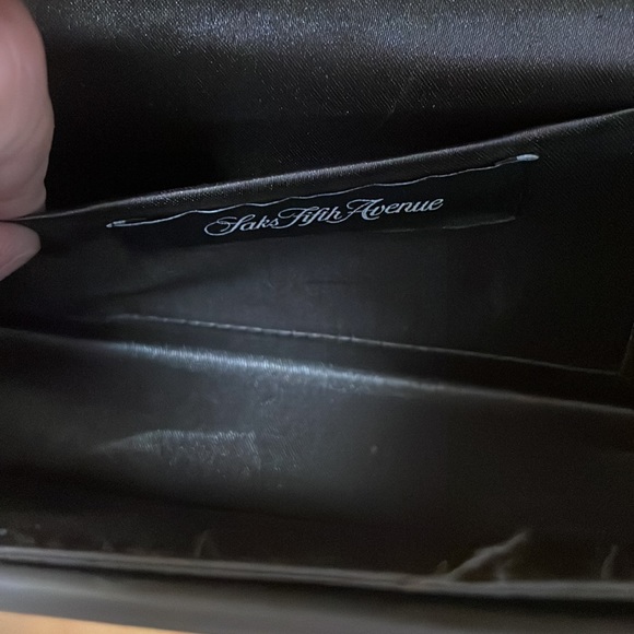 Saks Fifth Avenue sparkly gemstones clutch with chain link strap. - Picture 15 of 15